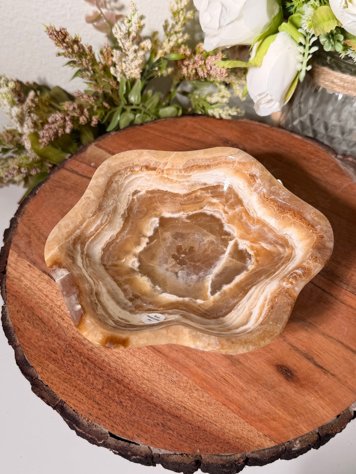 Chocolate Calcite Bowl