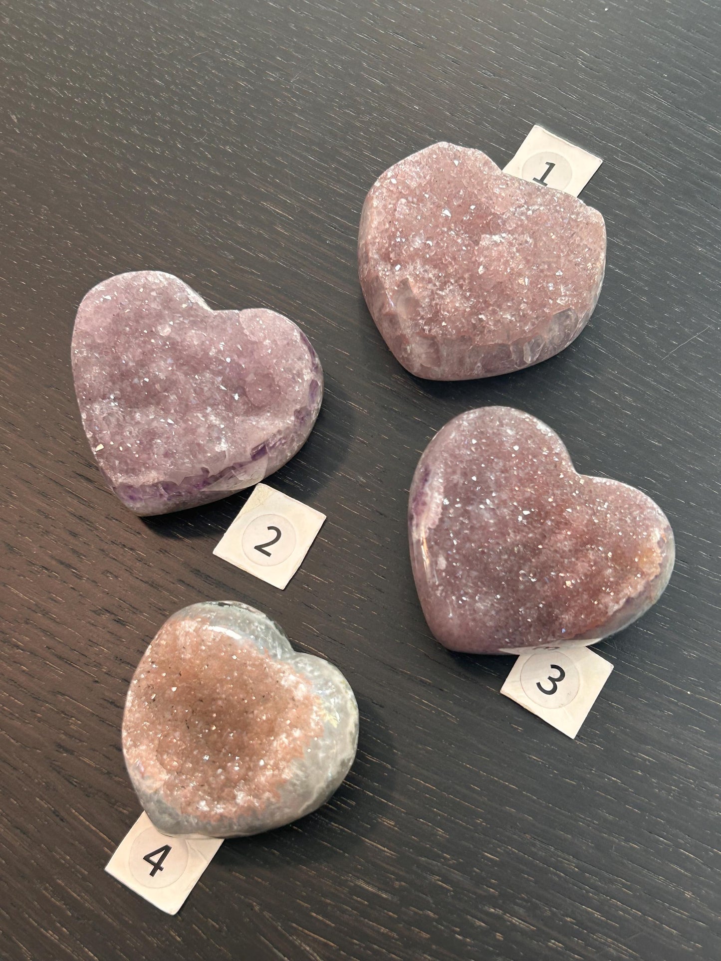 RARE Uruguay Sugar Rainbow Amethyst Heart | Uruguayan Amethyst | Rainbow Amethyst | Amethyst Heart Geode | Crystal Heart | Cluster Heart-Crystal Hearts-rainbow amethyst