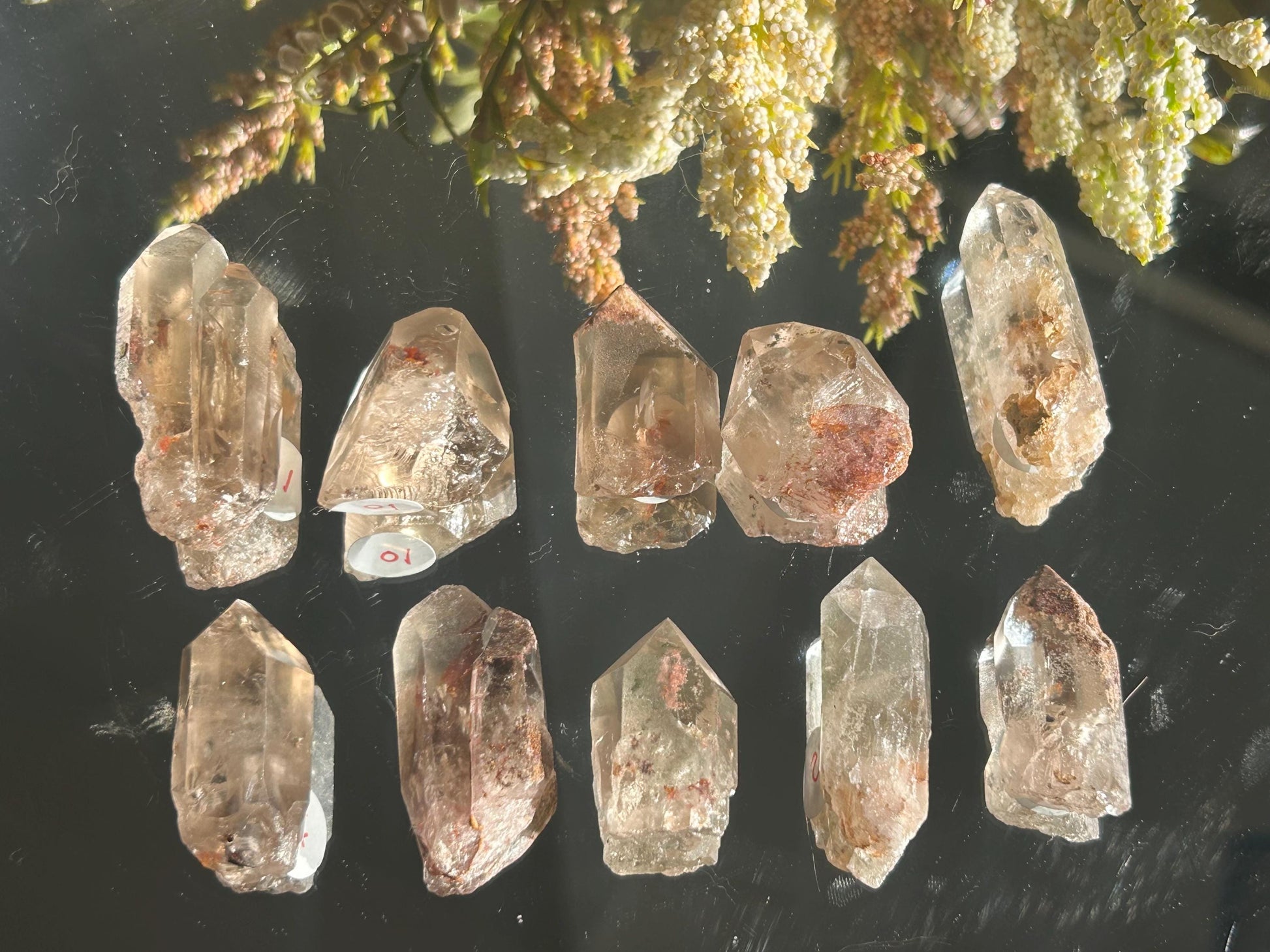Lemurian Quartz w\ Lodolite Quartz Raw Point | Garden Lemurian Quartz | Shamanic Lemurian Quartz | Scenic Lemurian| Natural Healing Crystal-Raw Crystal Specimens-Lemurian, Quartz, Lodolite