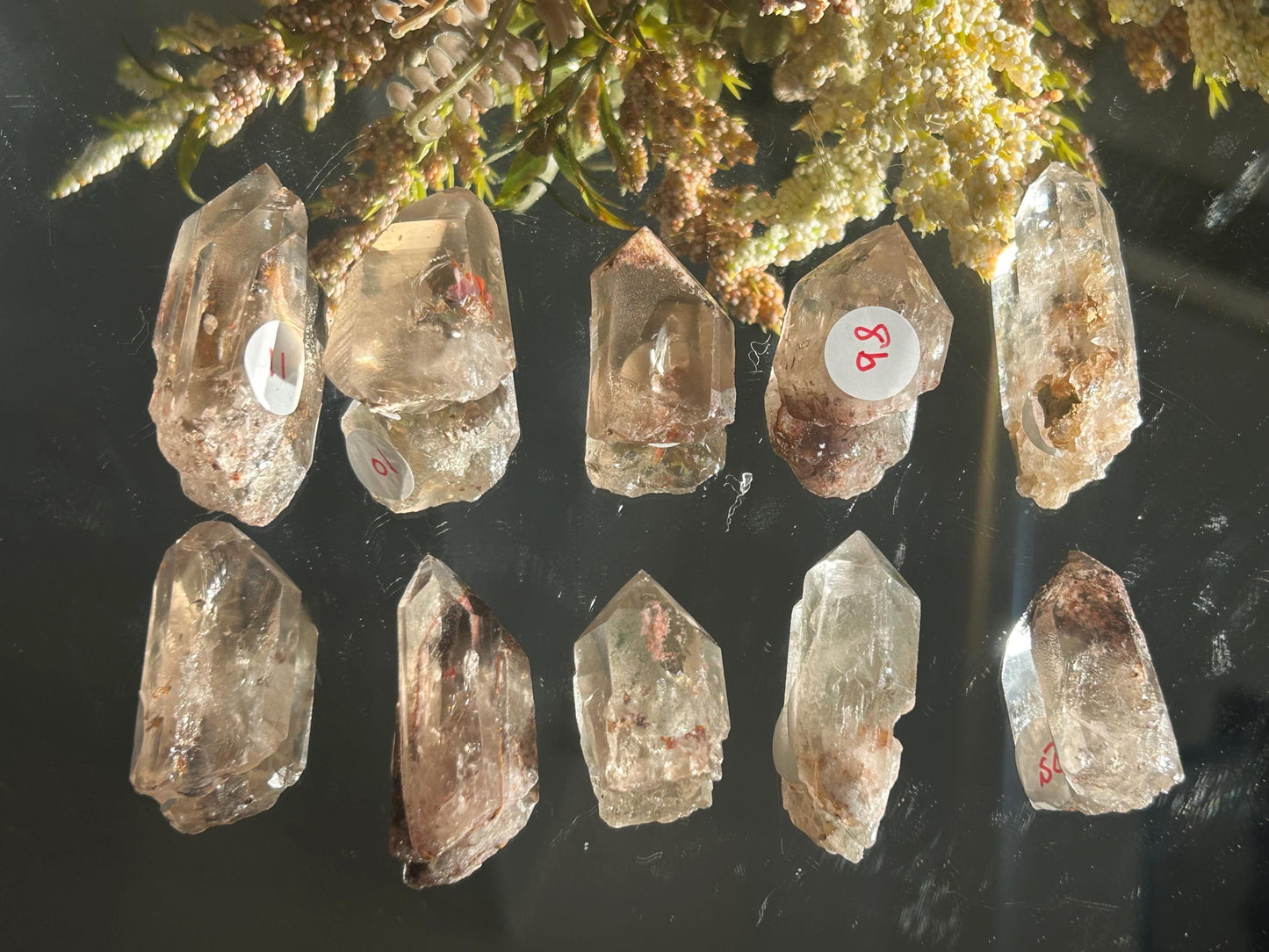 Lemurian Quartz w\ Lodolite Quartz Raw Point | Garden Lemurian Quartz | Shamanic Lemurian Quartz | Scenic Lemurian| Natural Healing Crystal-Raw Crystal Specimens-Lemurian, Quartz, Lodolite