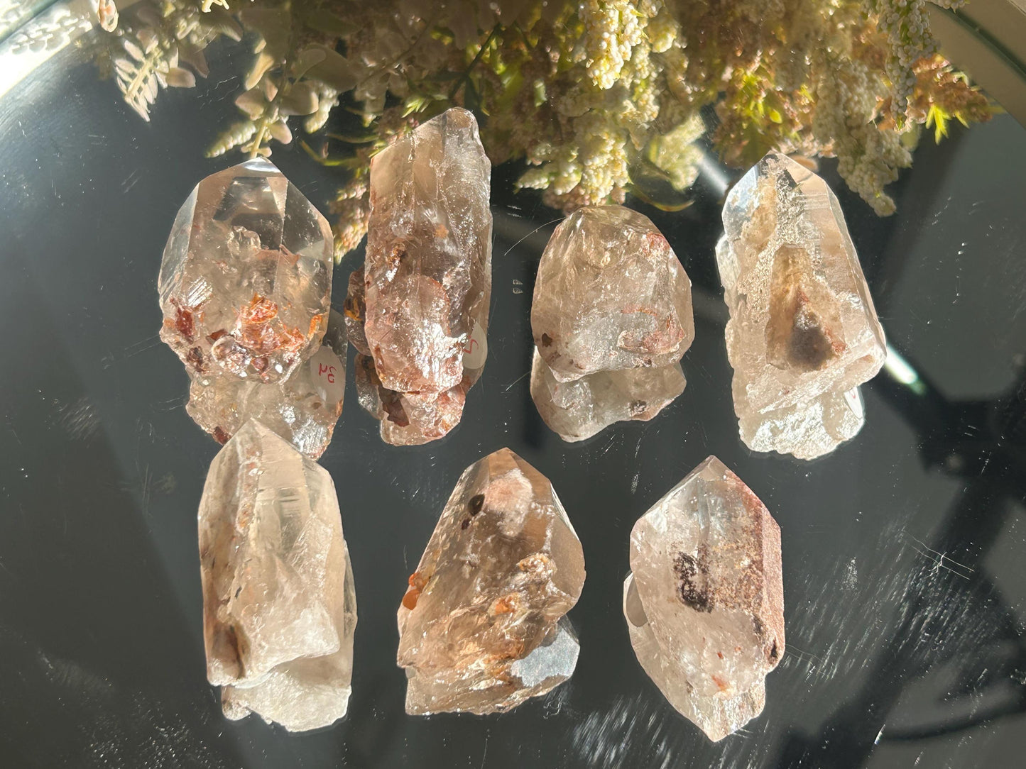 Lemurian Quartz w\ Lodolite Quartz Raw Point | Garden Lemurian Quartz | Shamanic Lemurian Quartz | Scenic Lemurian| Natural Healing Crystal-Raw Crystal Specimens-Lemurian, Quartz, Lodolite