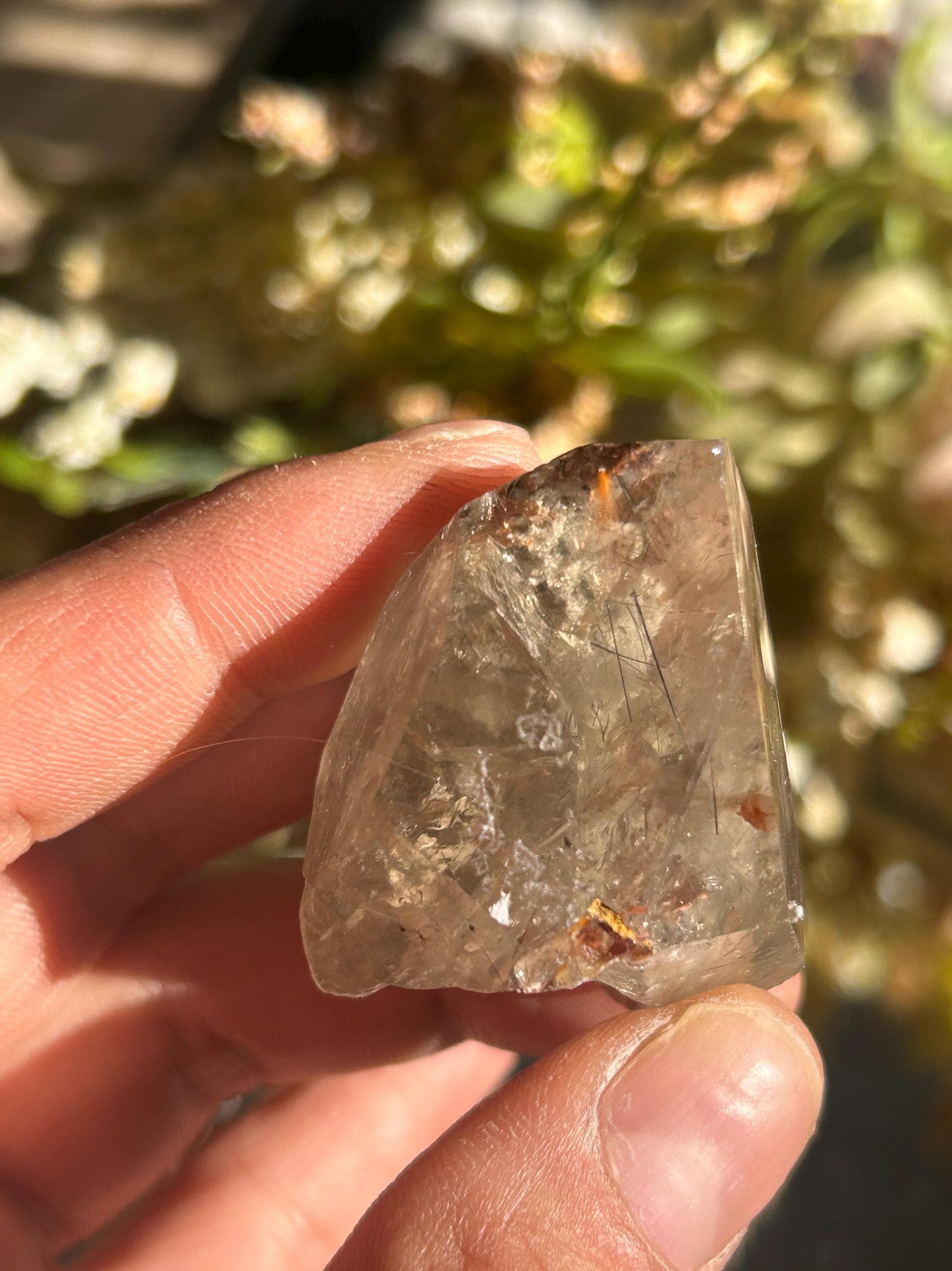 Lemurian Quartz w\ Lodolite Quartz Raw Point | Garden Lemurian Quartz | Shamanic Lemurian Quartz | Scenic Lemurian| Natural Healing Crystal-Raw Crystal Specimens-Lemurian, Quartz, Lodolite