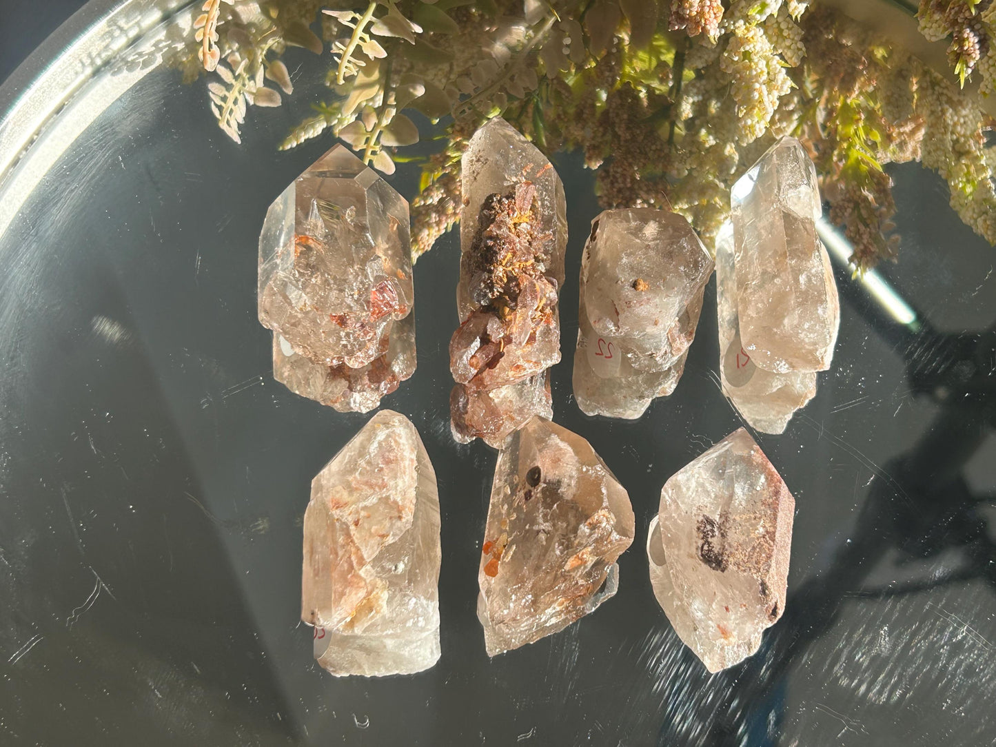 Lemurian Quartz w\ Lodolite Quartz Raw Point | Garden Lemurian Quartz | Shamanic Lemurian Quartz | Scenic Lemurian| Natural Healing Crystal-Raw Crystal Specimens-Lemurian, Quartz, Lodolite