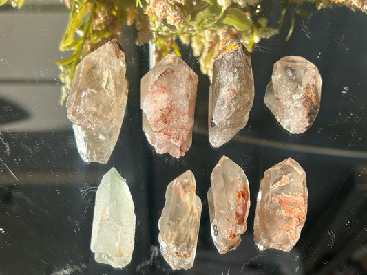 Lemurian Quartz w\ Lodolite Quartz Raw Point | Garden Lemurian Quartz | Shamanic Lemurian Quartz | Scenic Lemurian| Natural Healing Crystal-Raw Crystal Specimens-Lemurian, Quartz, Lodolite