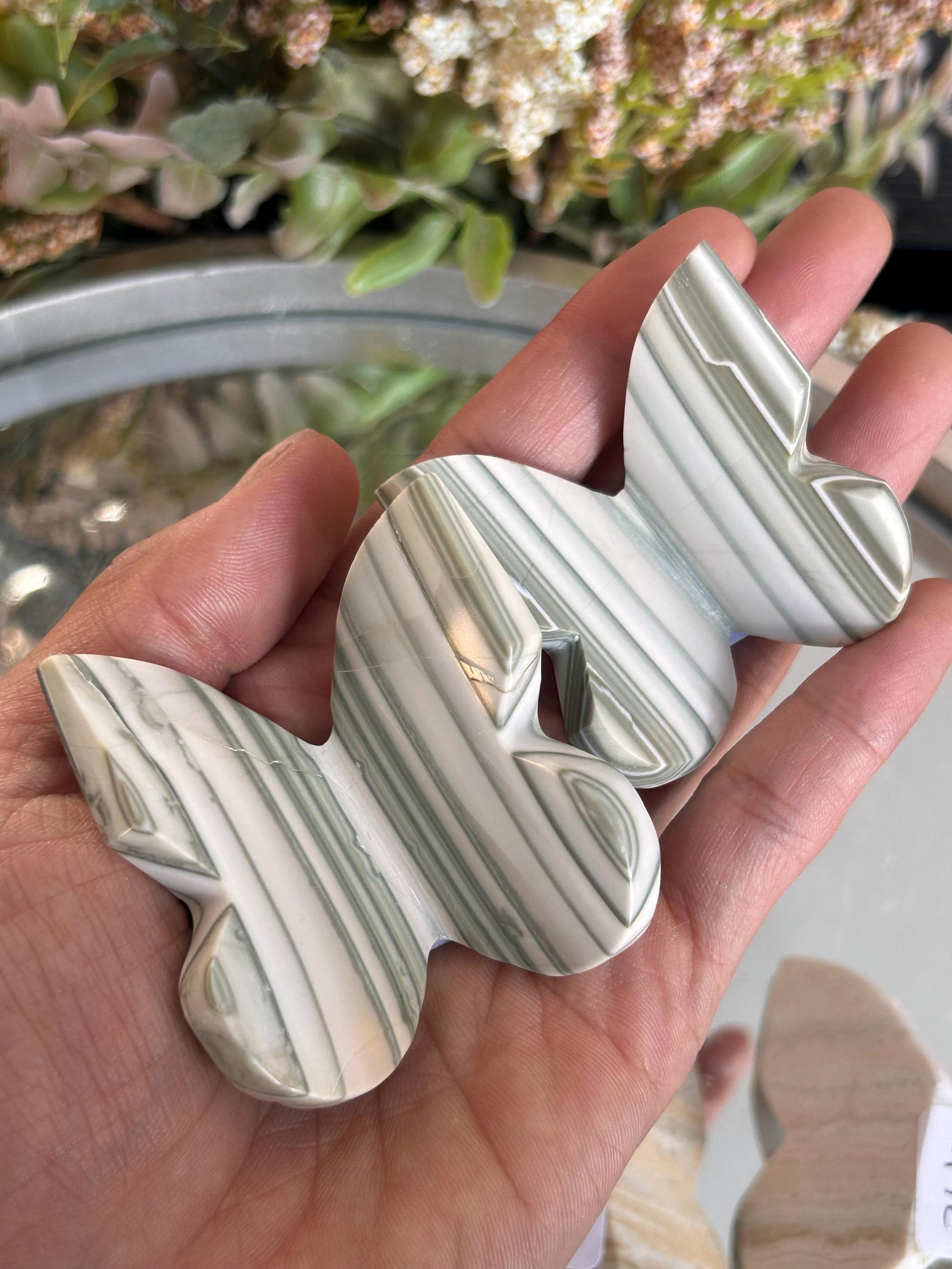 Green Sardonyx 3D Butterfly