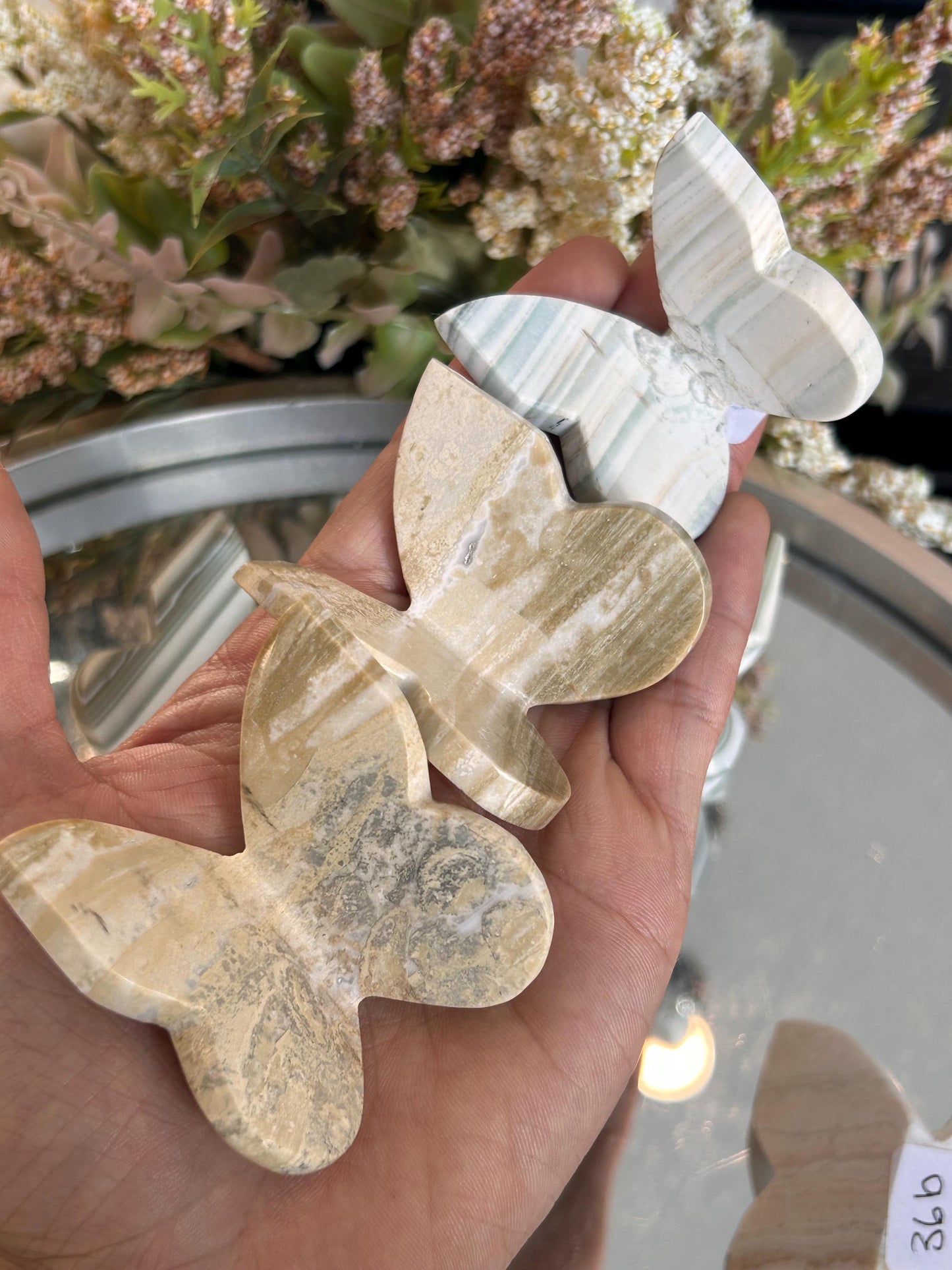 Green Sardonyx 3D Butterfly