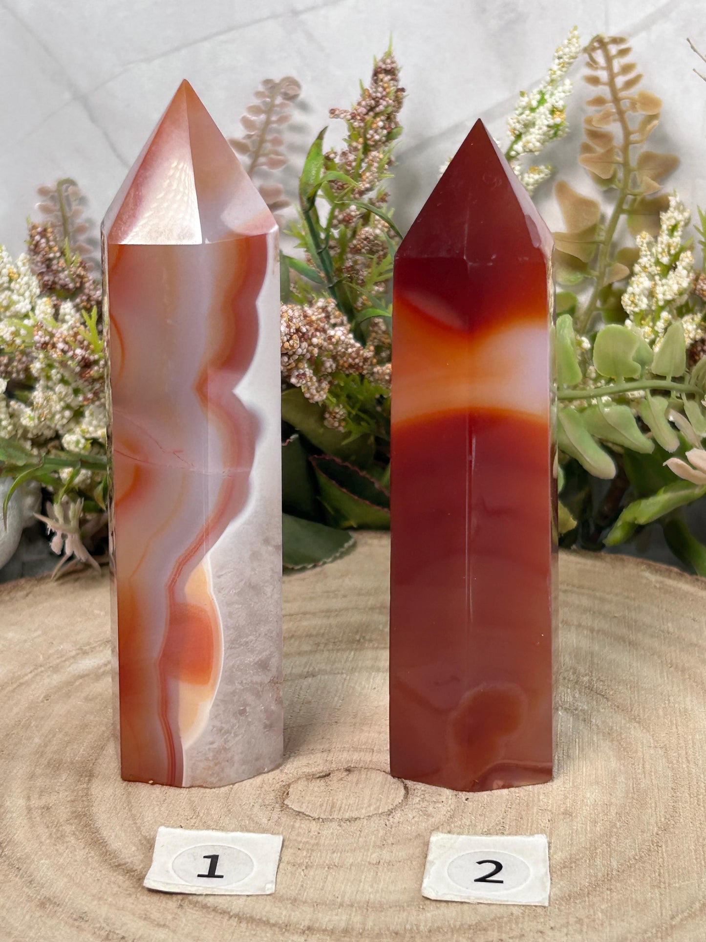 Natural Brazilian Carnelian Crystal Tower | Healing Crystal | Crystal Gifts-Crystal Towers-Carnelian, Quartz