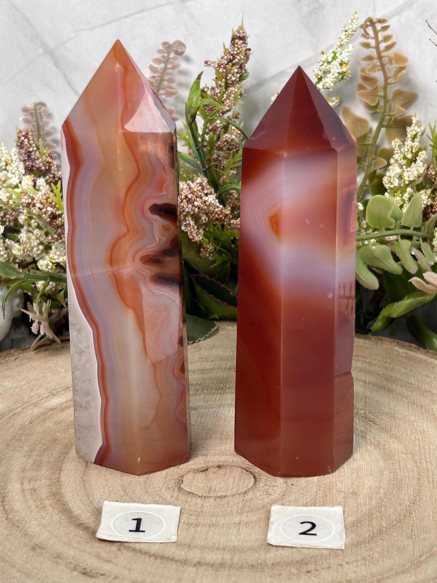 Natural Brazilian Carnelian Crystal Tower | Healing Crystal | Crystal Gifts-Crystal Towers-Carnelian, Quartz