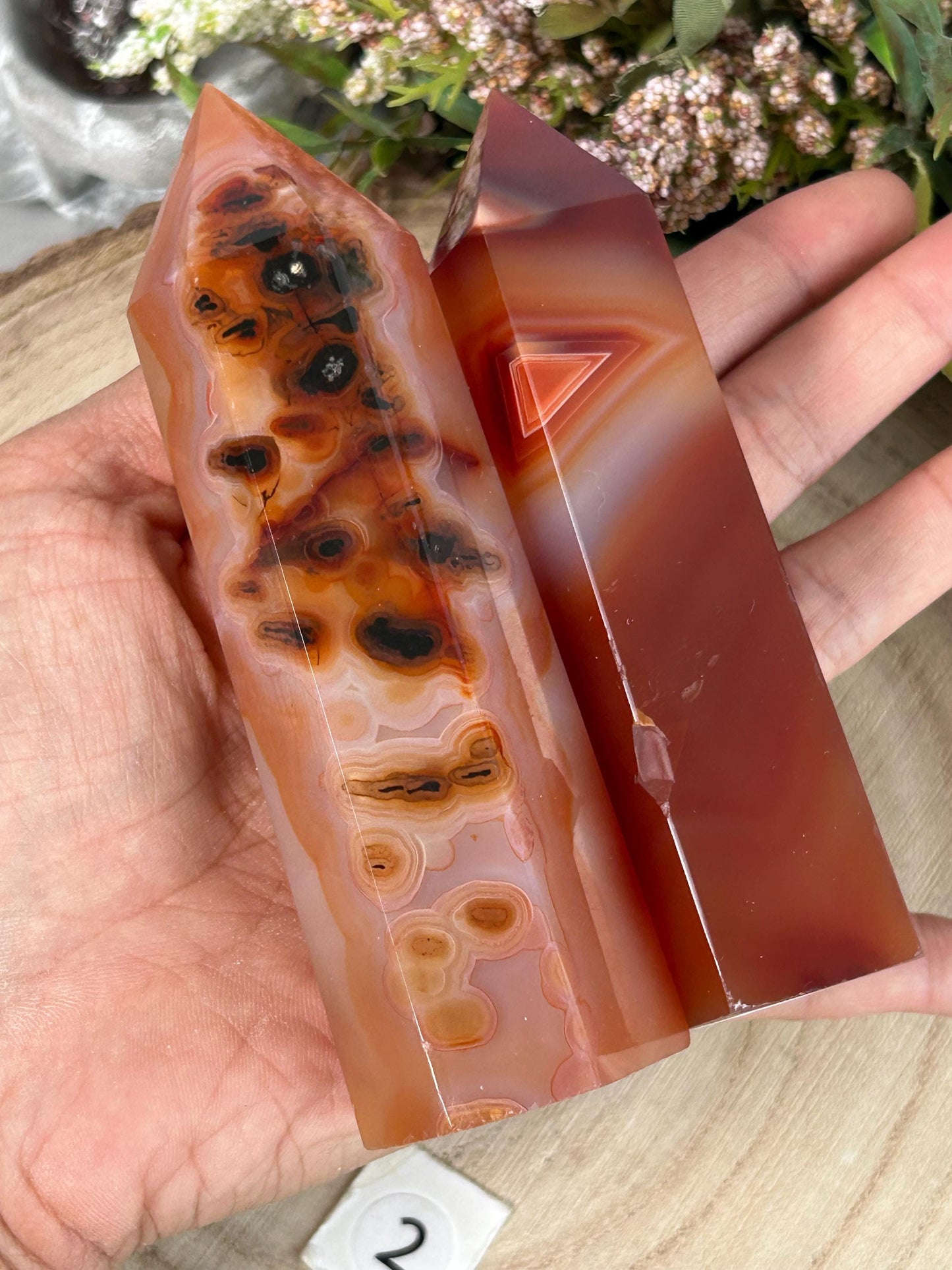 Natural Brazilian Carnelian Crystal Tower | Healing Crystal | Crystal Gifts-Crystal Towers-Carnelian, Quartz