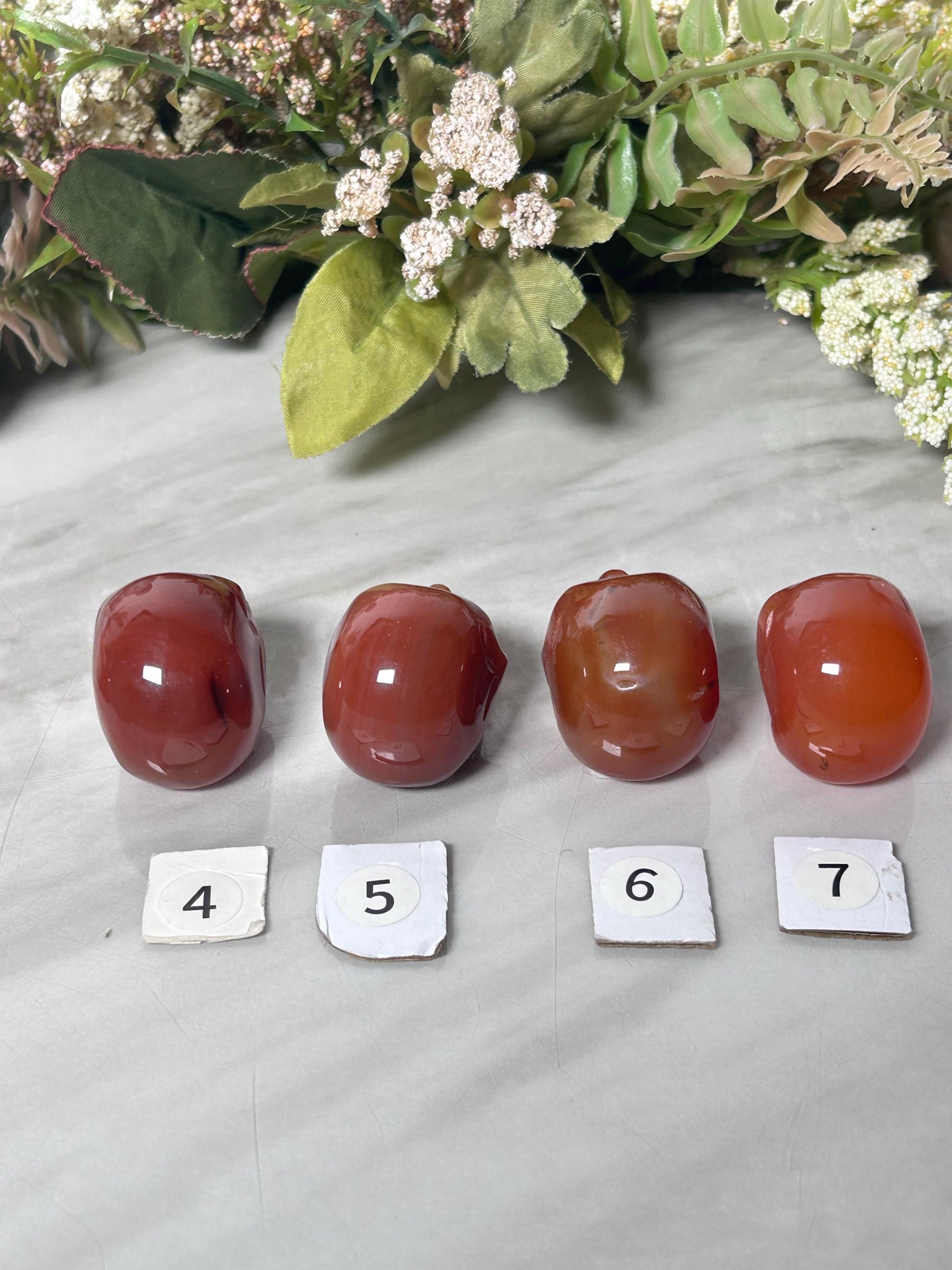 High Quality Carnelian Skull Carving | Carnelian Carving | Carnelian Quartz | Skull Art | Crystal Skull | Home Decor | Witchy Gift-Crystal Carvings-Carnelian Agate, Carnelian