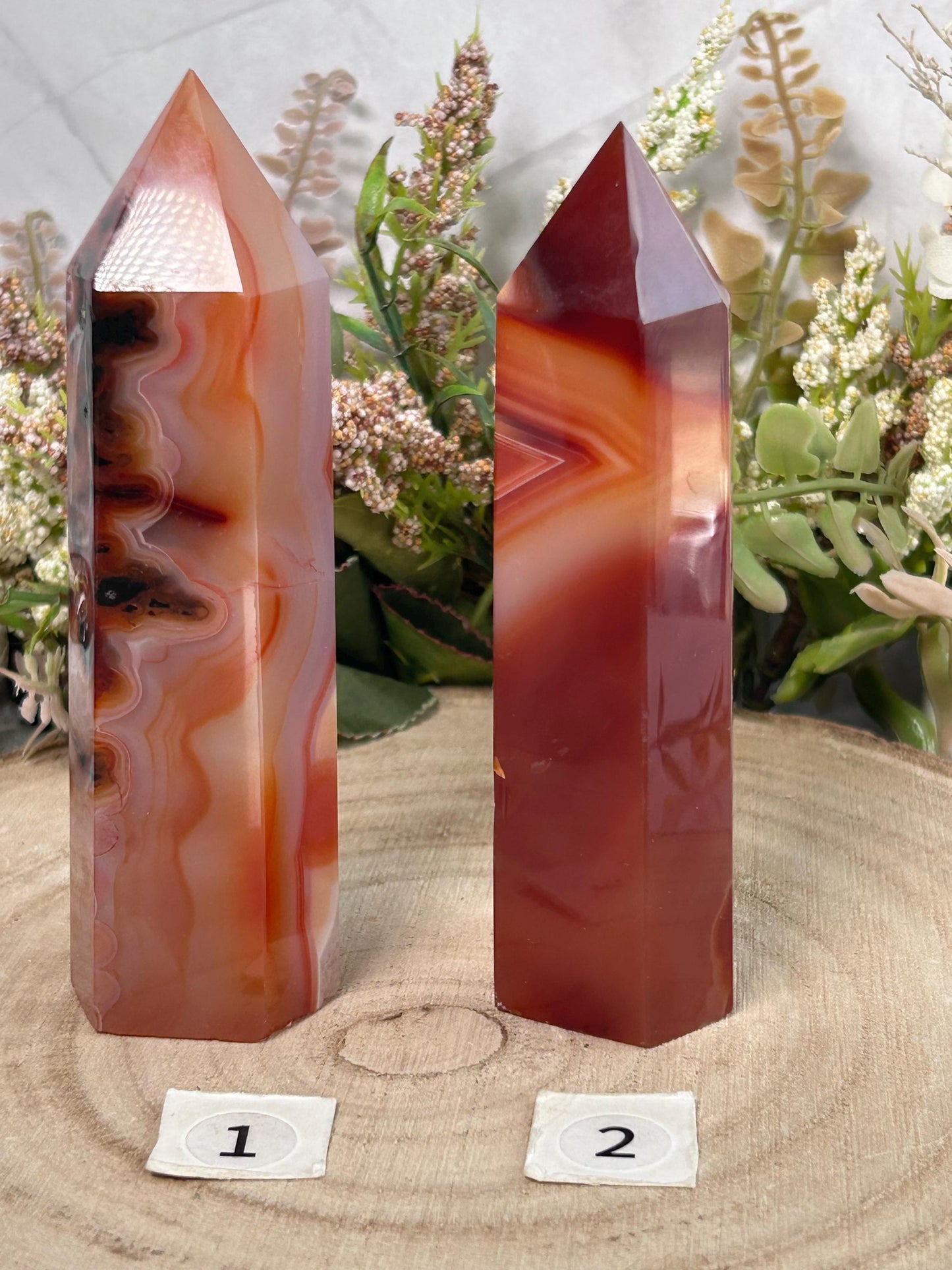 Natural Brazilian Carnelian Crystal Tower | Healing Crystal | Crystal Gifts-Crystal Towers-Carnelian, Quartz