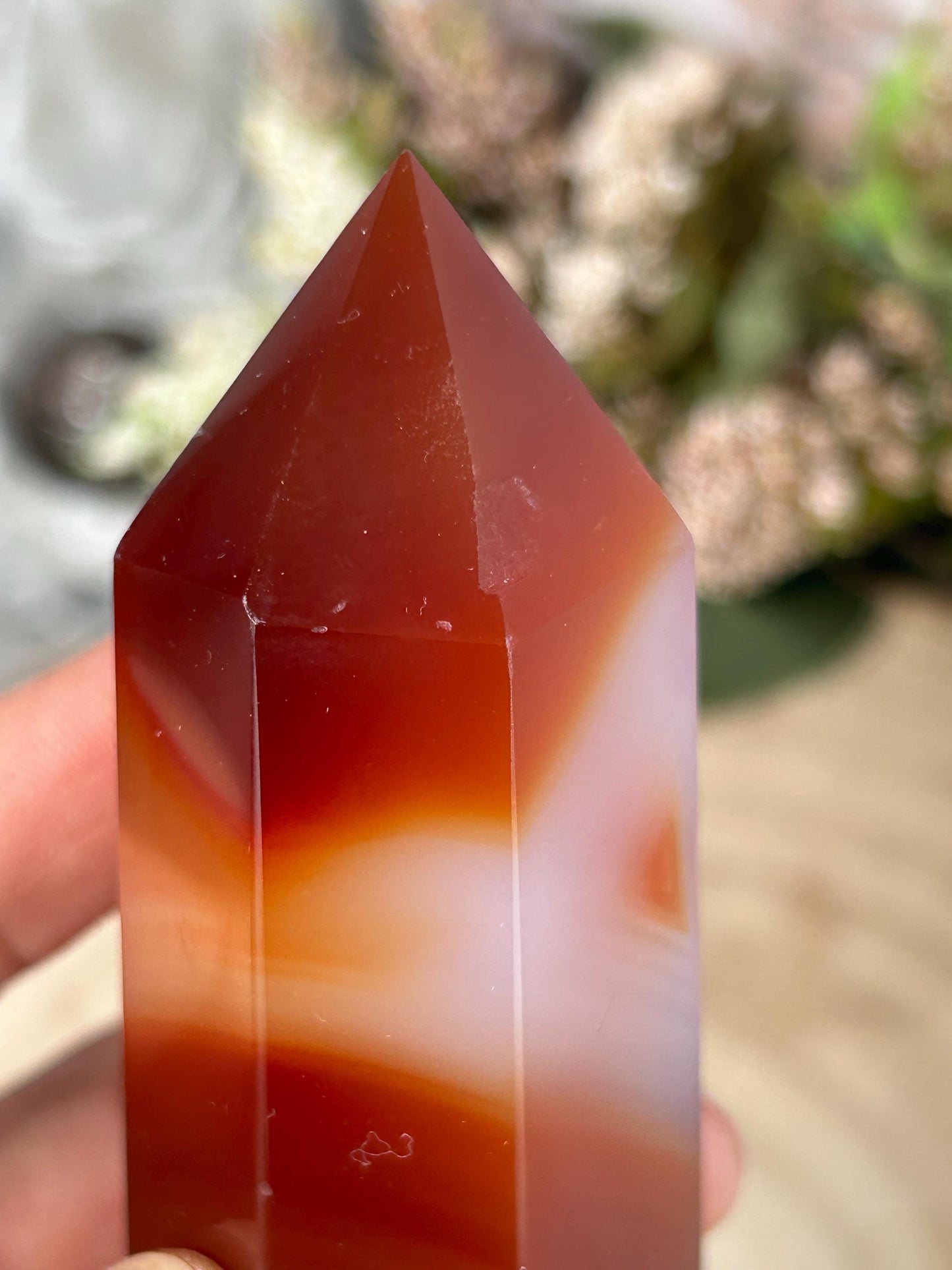 Natural Brazilian Carnelian Crystal Tower | Healing Crystal | Crystal Gifts-Crystal Towers-Carnelian, Quartz