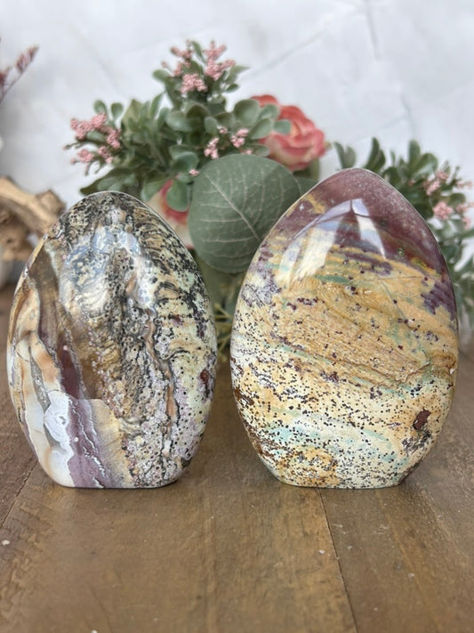 Indonesian Sea/ Unicorn (Narwhal) Jasper Free Forms 67a, 69