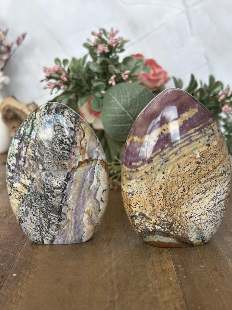 Indonesian Sea/ Unicorn (Narwhal) Jasper Free Forms 67a, 69