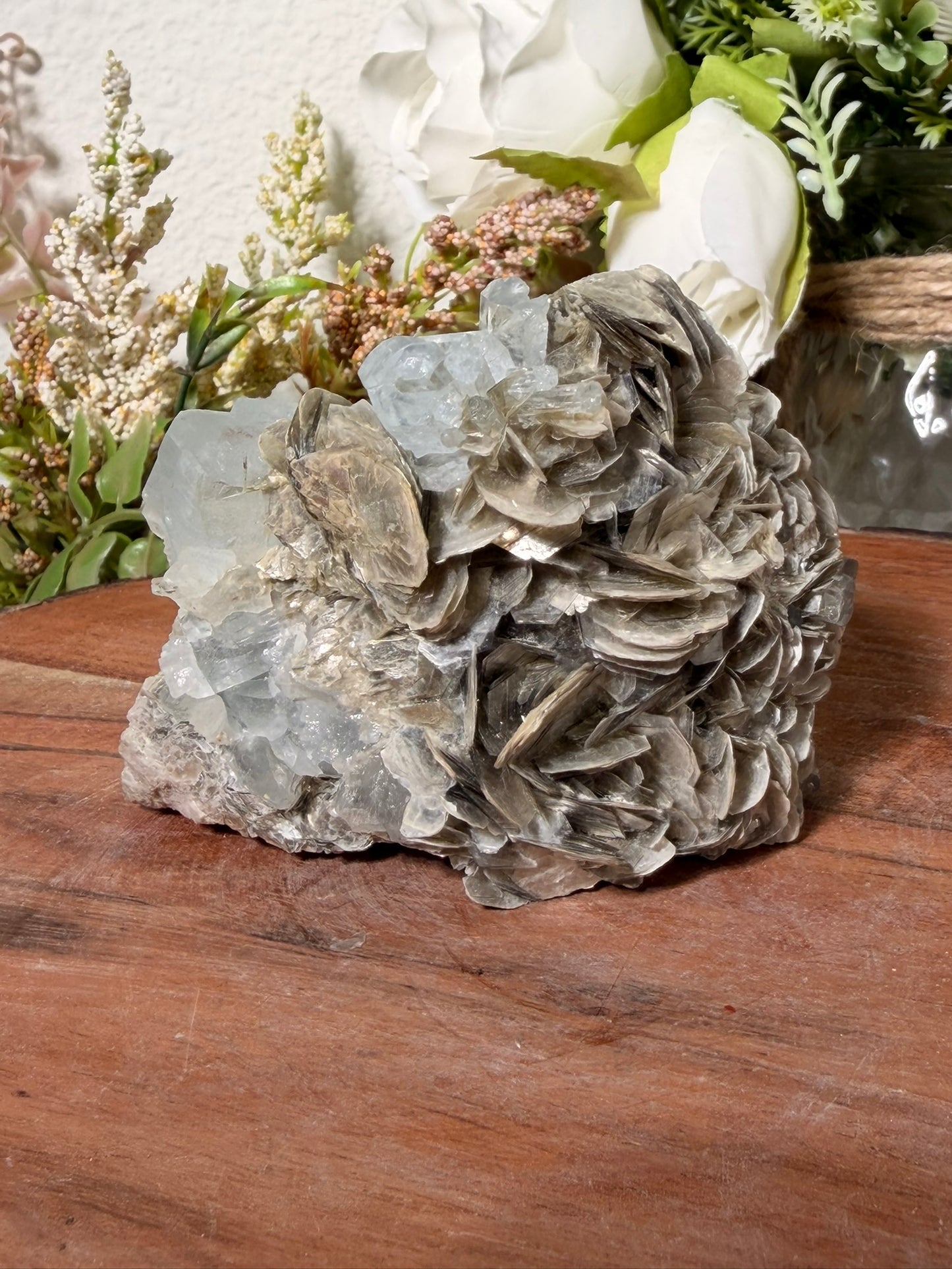 Himalayan Aquamarine on Muscovite 380
