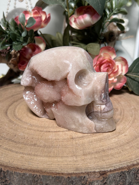 High Quality Pink Amethyst Skull 224