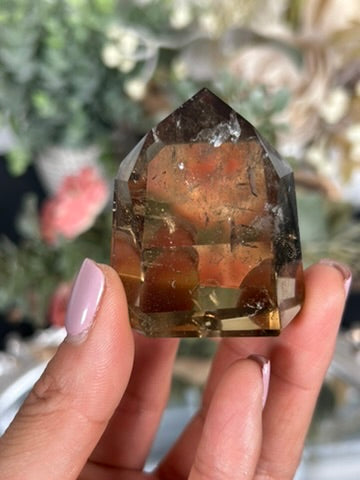 High Quality Smokey Quartz Tower From Brazil