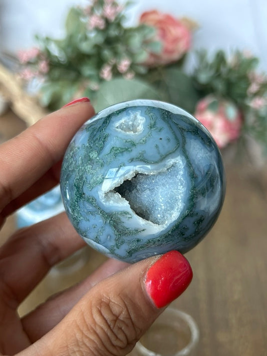 Moss Agate Sphere 44
