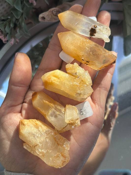 Mango Quartz from Cabiche Mine, Colombia Points