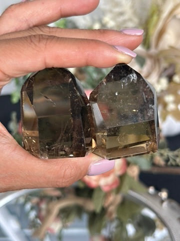 High Quality Smokey Quartz Tower From Brazil