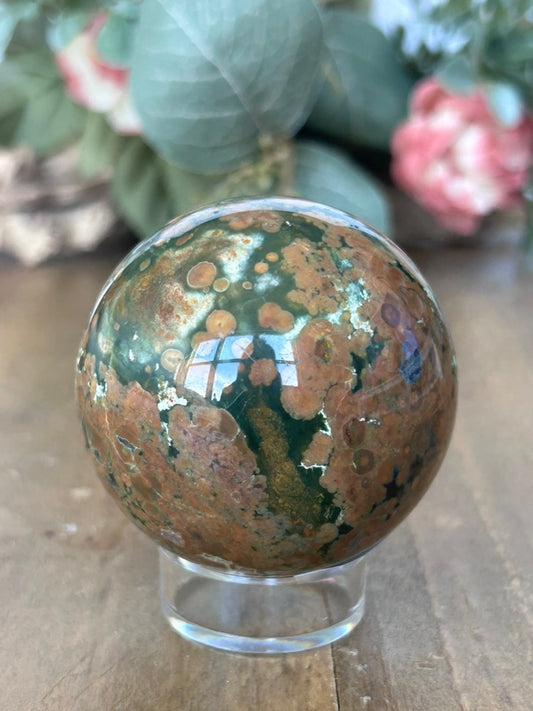 Rainforest Jasper Sphere 56