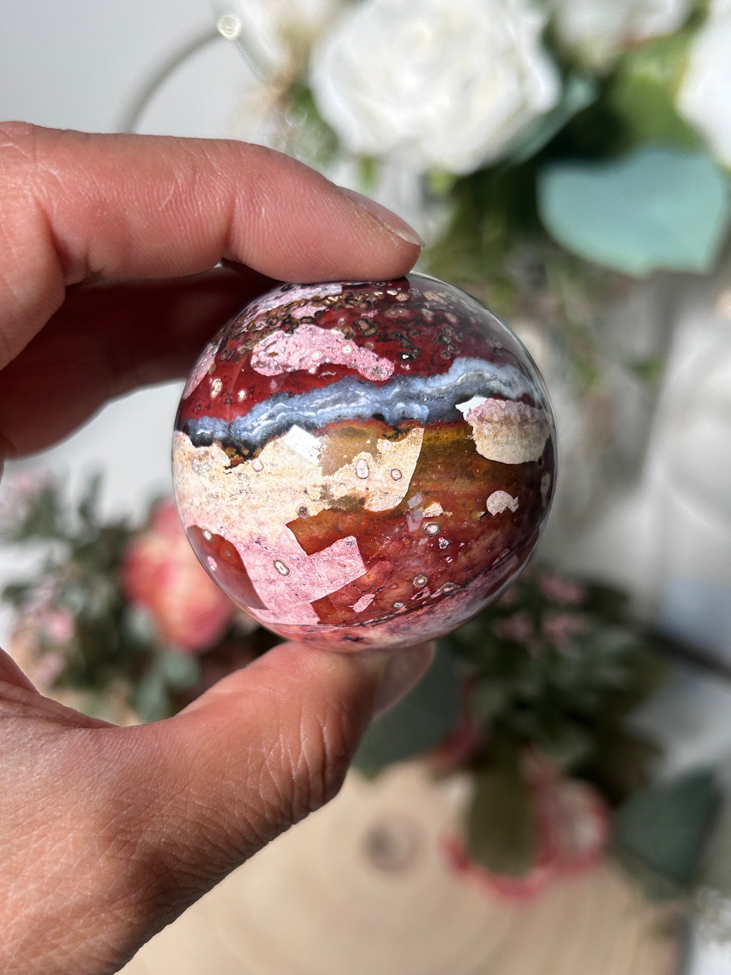 Sea Jasper From India Sphere 52