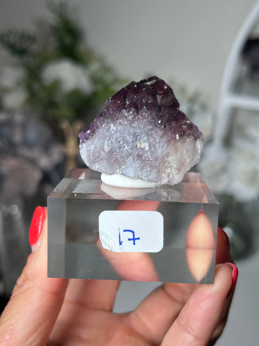 Amethyst Elestial with Red Hematite 17