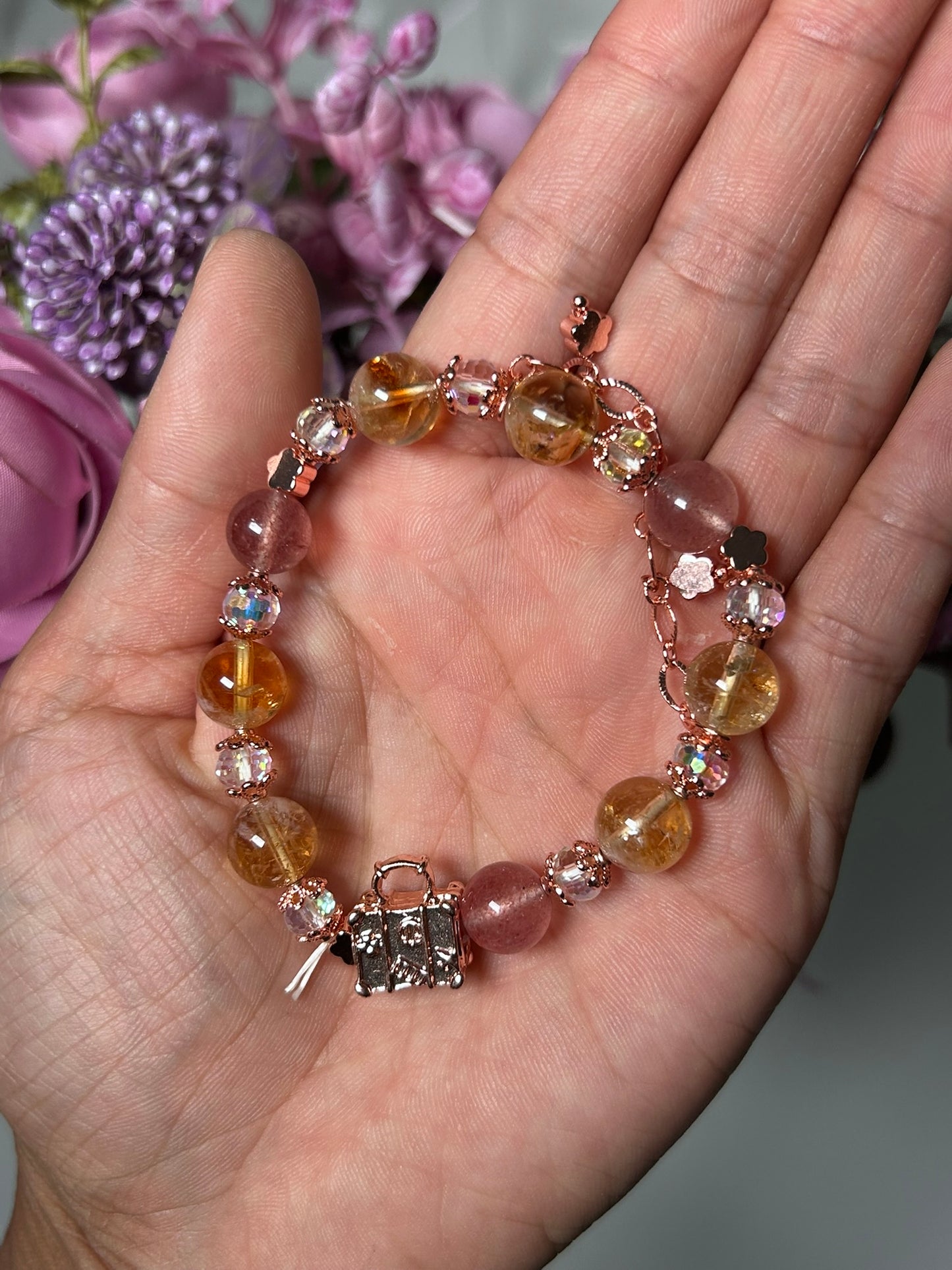 Crystal Bracelets with Charm