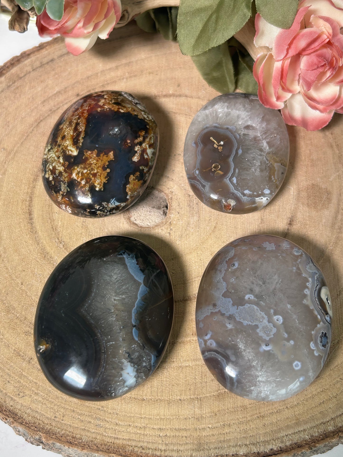 Indonesian Timor Agate Palm 55b, 36, 27, 35