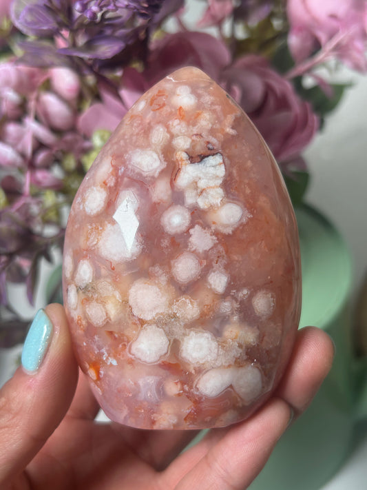 Carnelian Flower Agate Flame 79