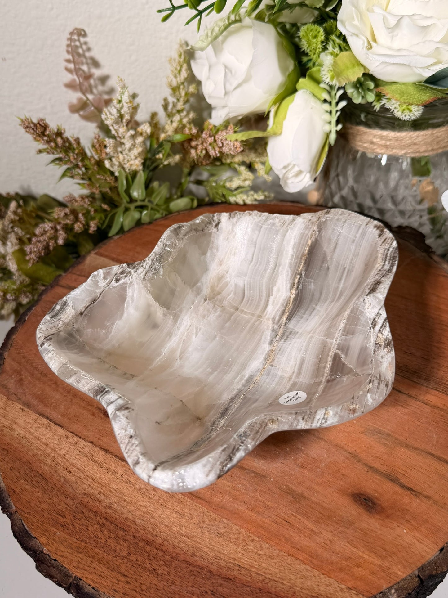 White Onyx Bowl