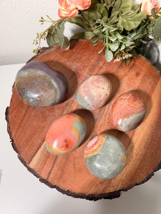 Polychrome Jasper Palms & Heart
