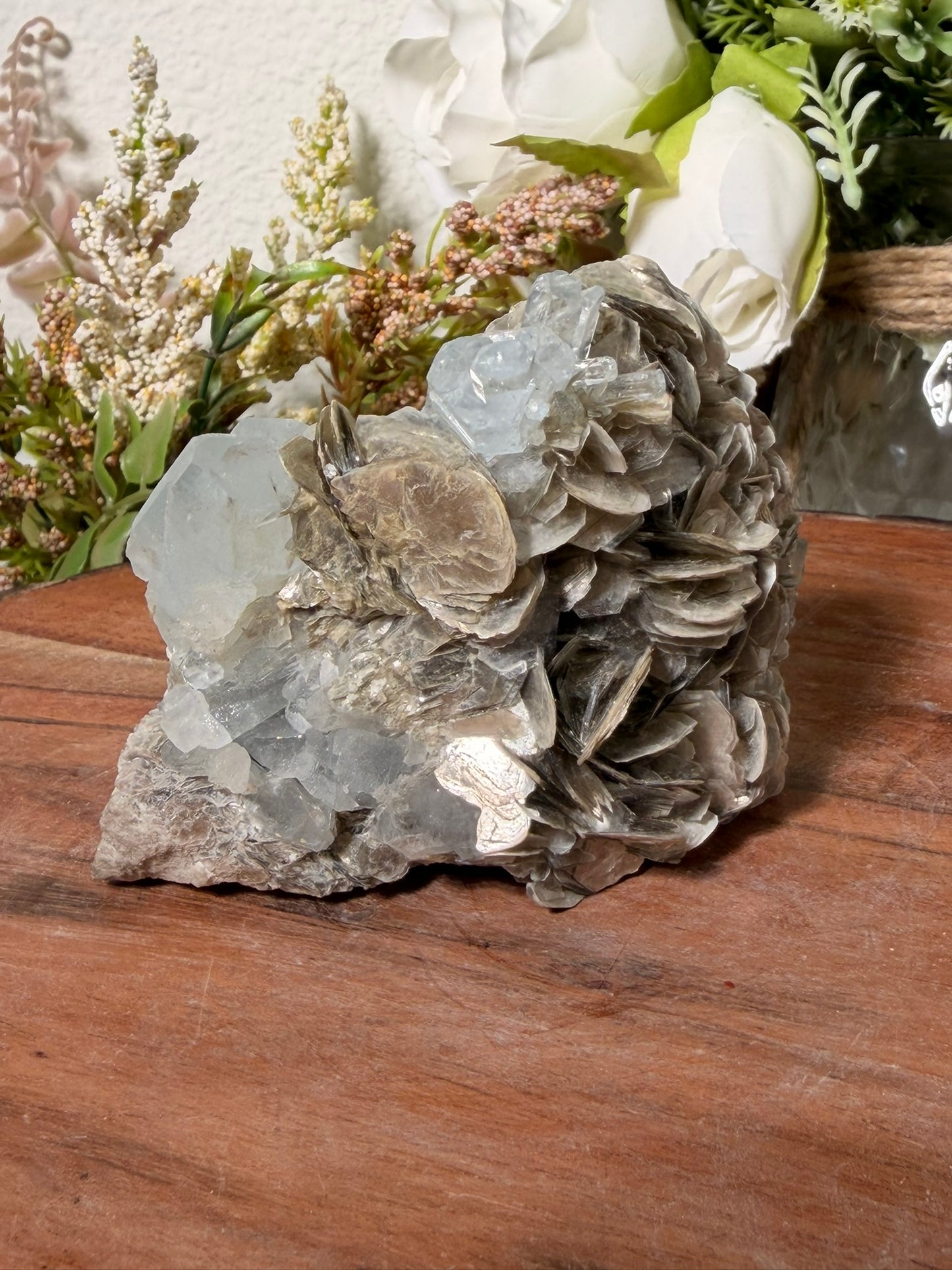 Himalayan Aquamarine on Muscovite 380