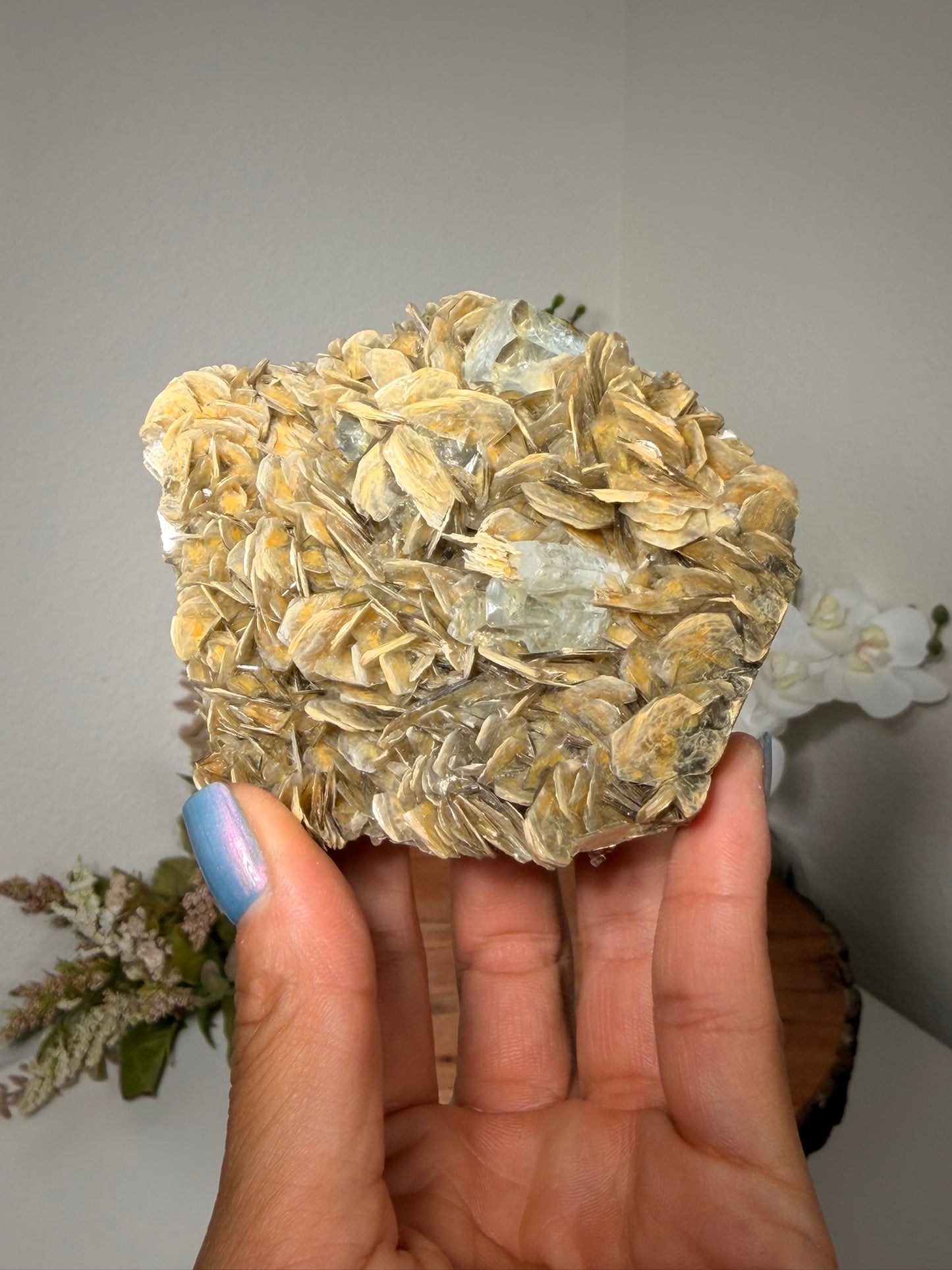 Himalayan Aquamarine on Muscovite 360