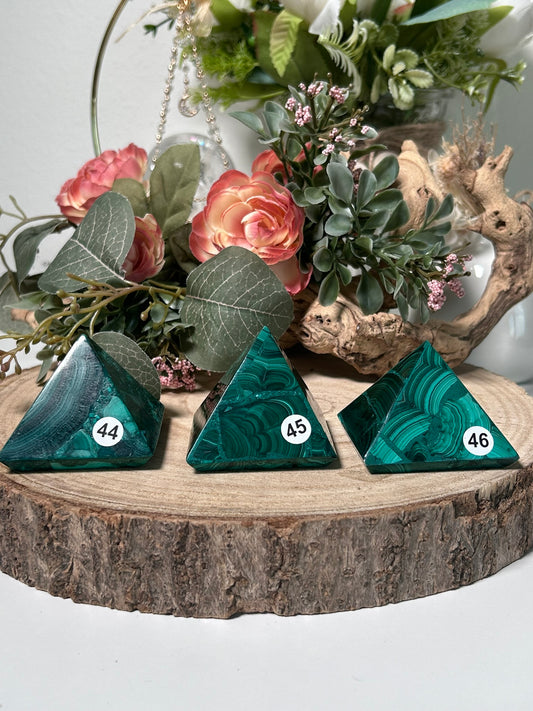 Malachite Pyramids  44, 45, 46