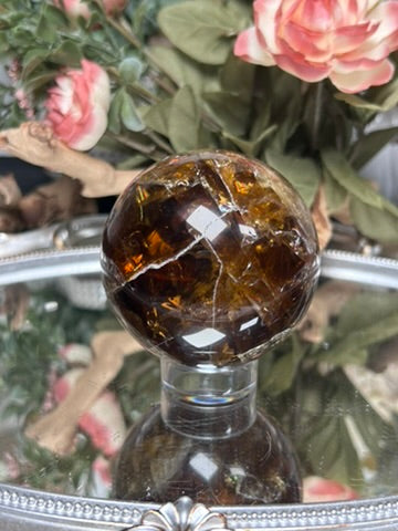 Cognac Citrine Sphere From Brazil