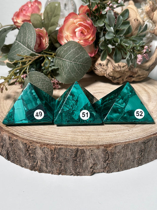 Malachite Pyramids  49, 51, 52