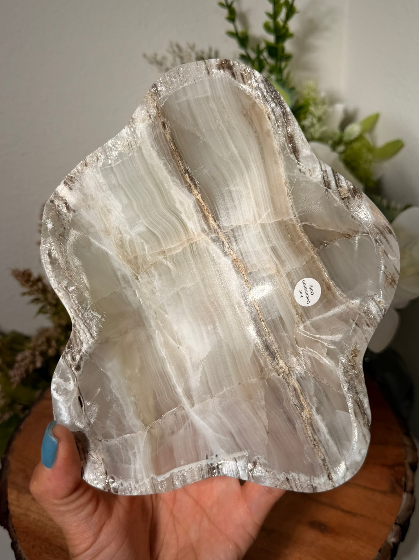 White Onyx Bowl