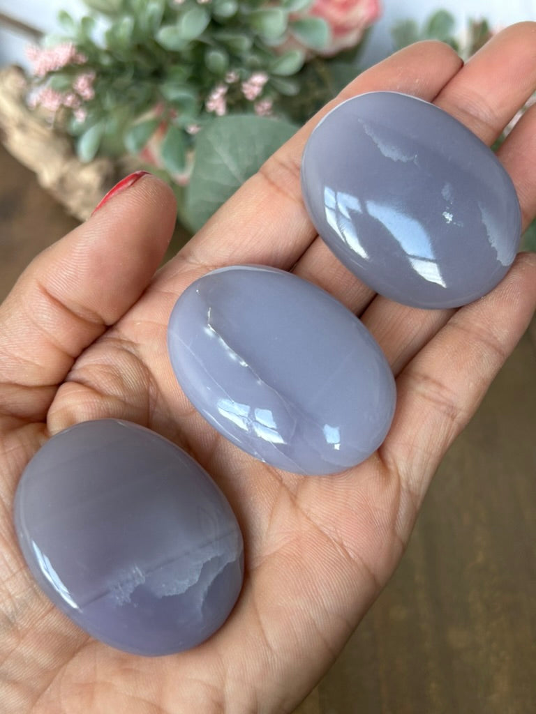 Yttrium Fluorite Palm Stones