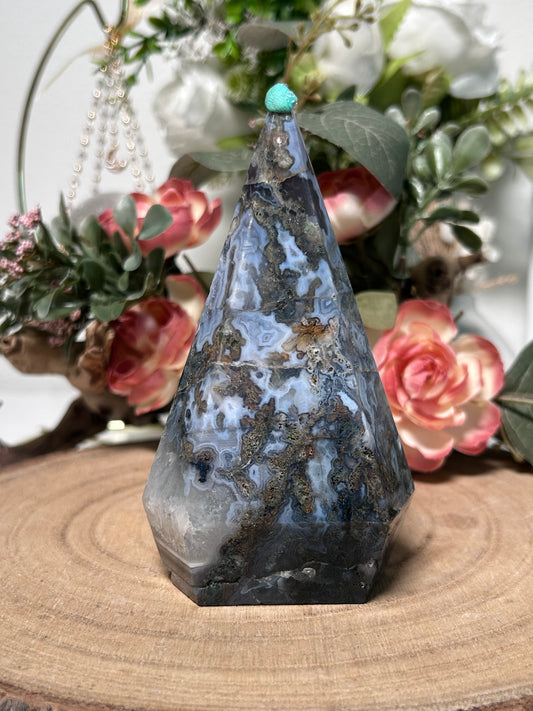Moss Agate Diamond (Repaired) 44