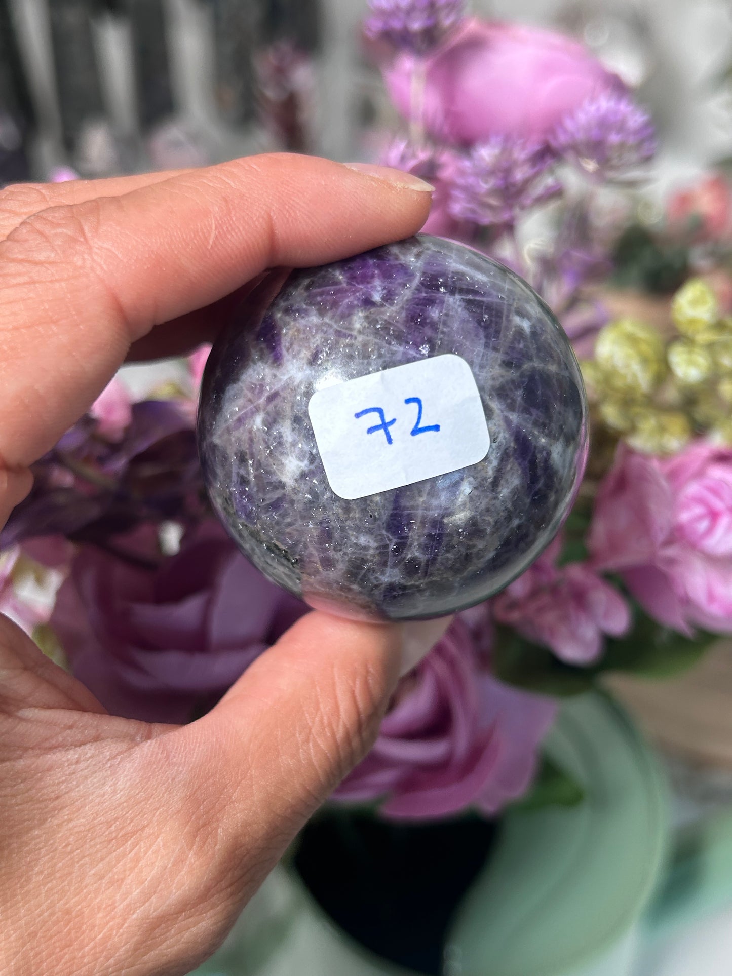 Purple Spurrite From Mexico Sphere 72