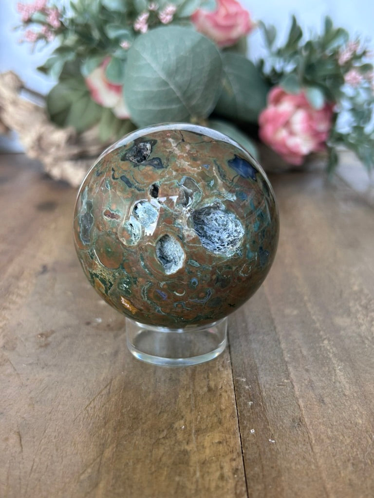 Rainforest Jasper Sphere 58