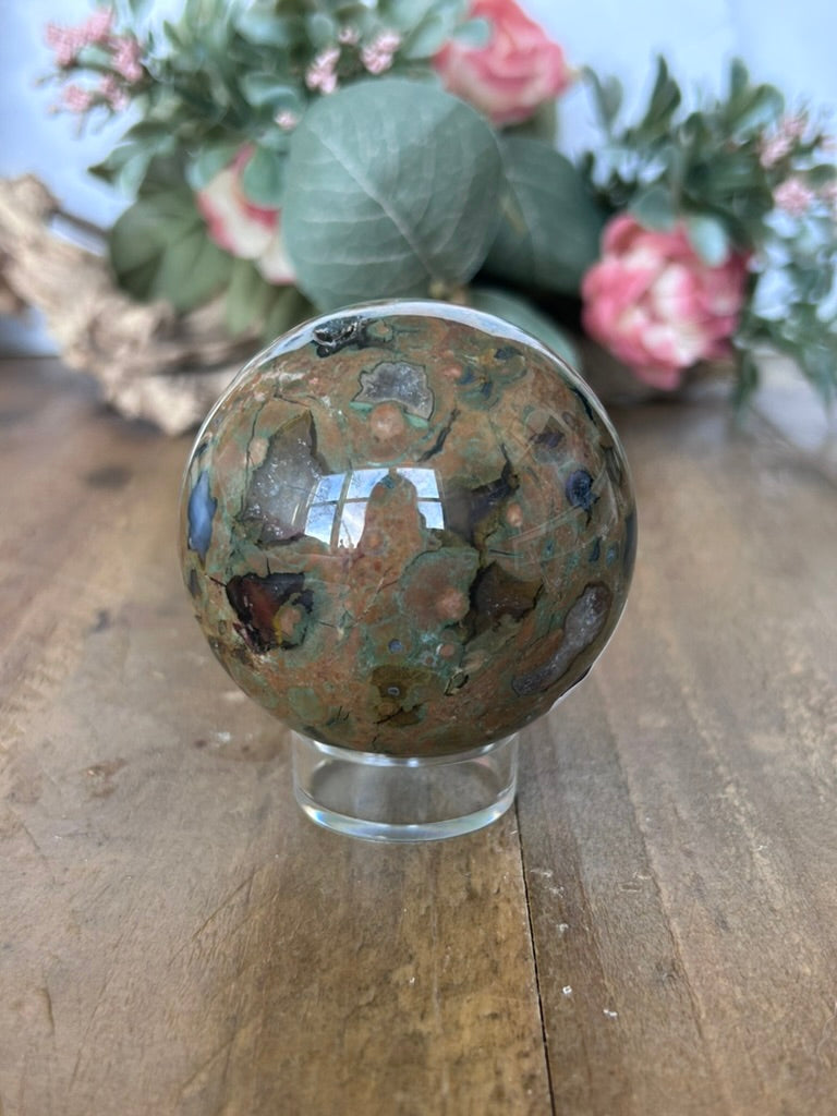 Rainforest Jasper Sphere 58