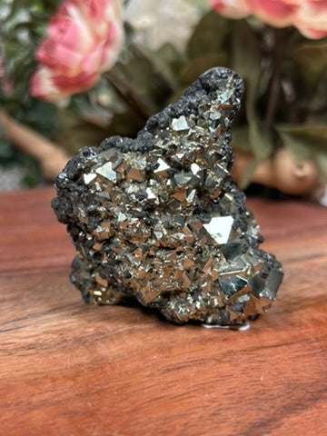 Druzy Pyrite Fish