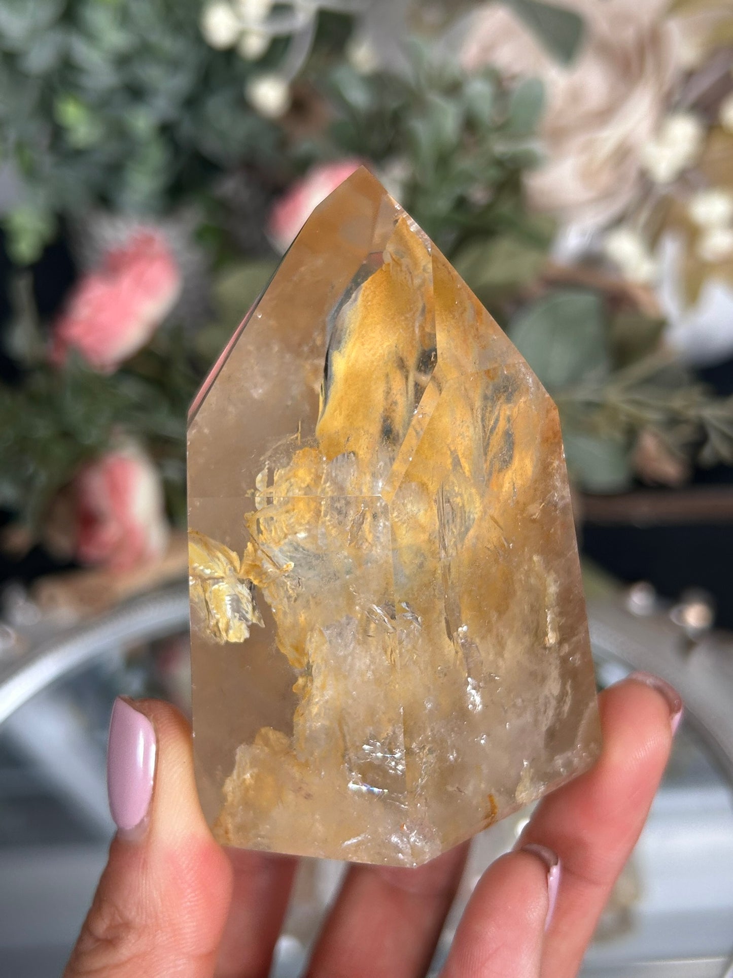 Golden Healer Fire Quartz Tower