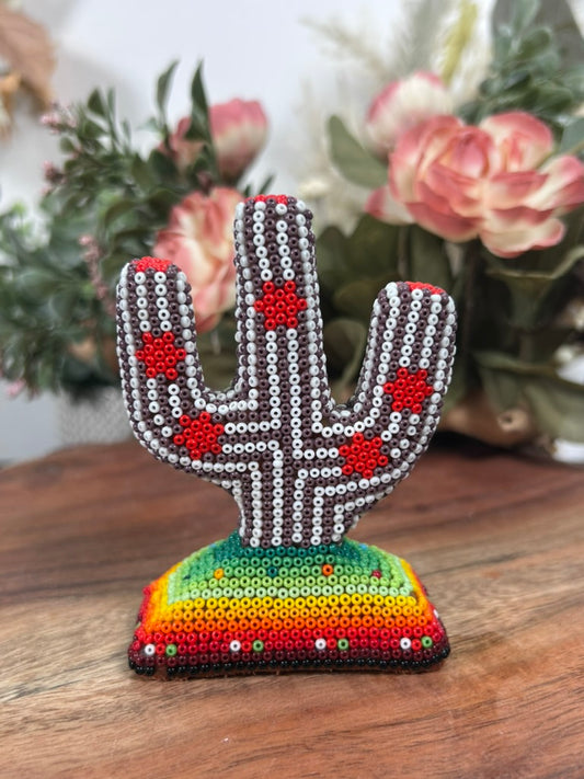 Handmade Beaded Cactus