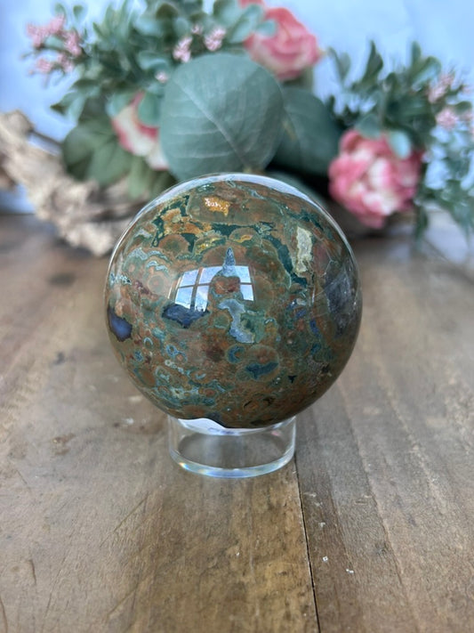 Rainforest Jasper Sphere 58