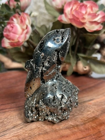 Druzy Pyrite Dolphin