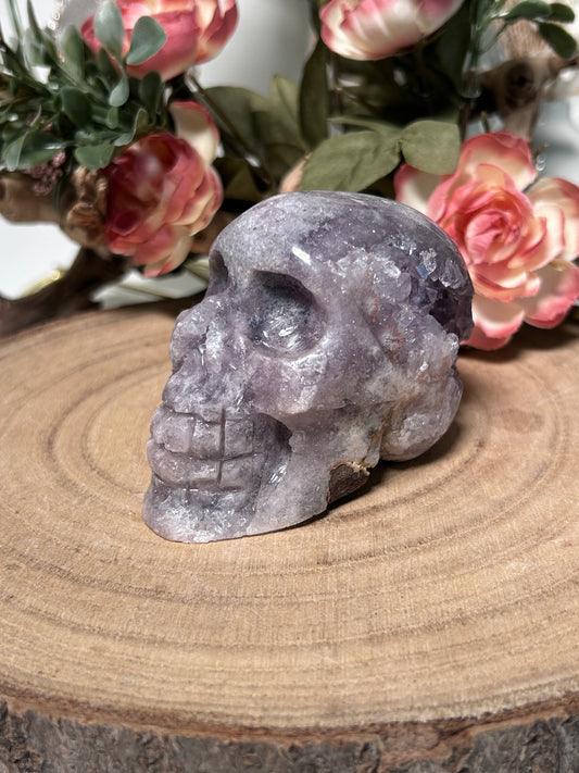 High Quality Pink Amethyst Skull 184