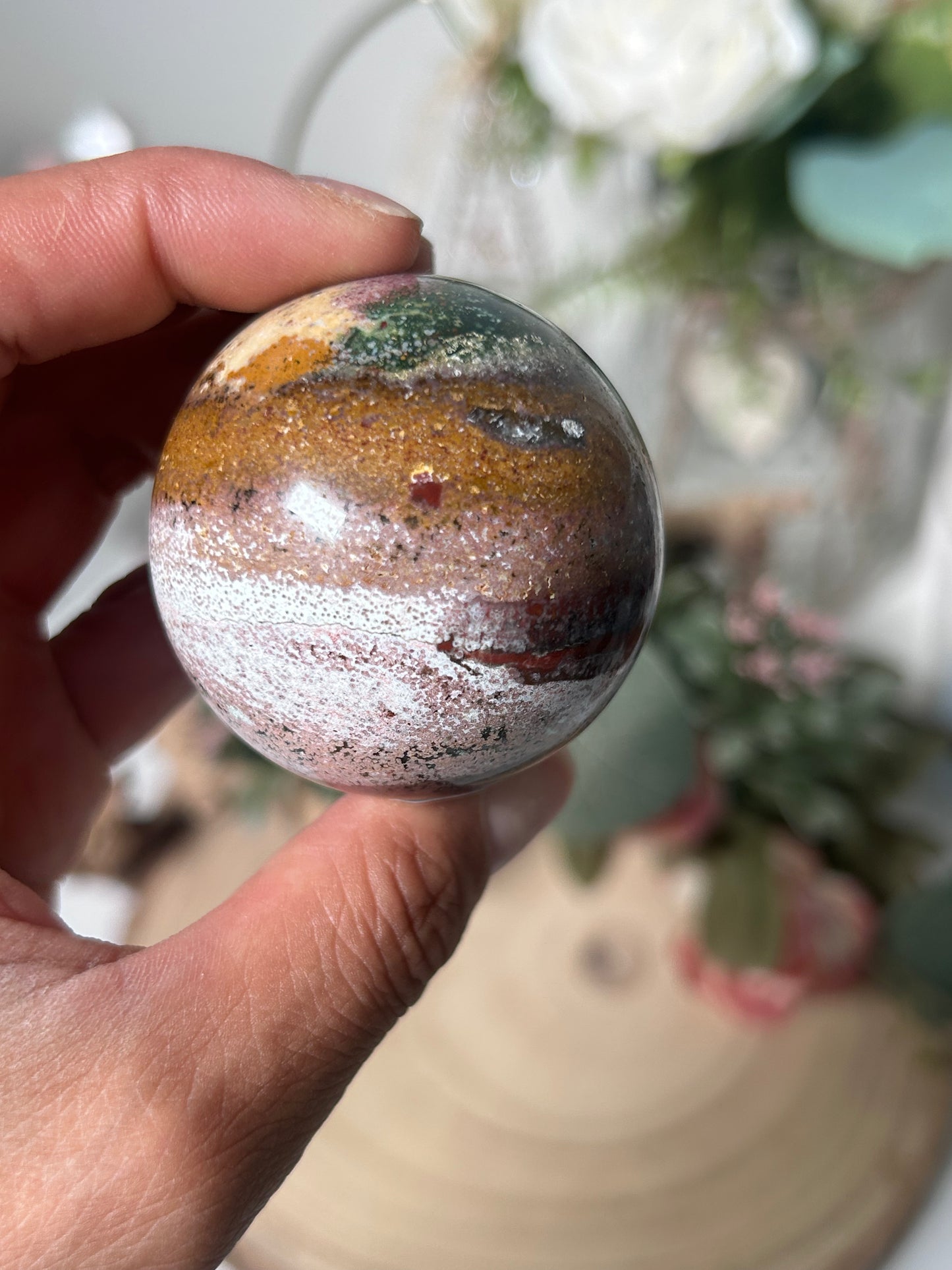 Sea Jasper From India Sphere 39a